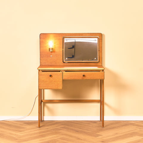 Swedish dressing table / writing desk in teak by AB Nybrofabriken, Fröseke