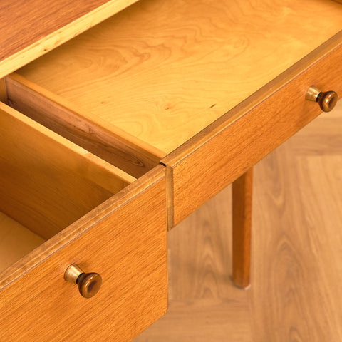 Swedish dressing table / writing desk in teak by AB Nybrofabriken, Fröseke