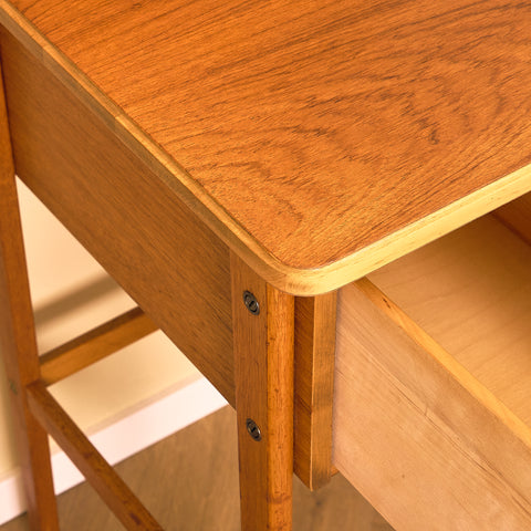 Swedish dressing table / writing desk in teak by AB Nybrofabriken, Fröseke
