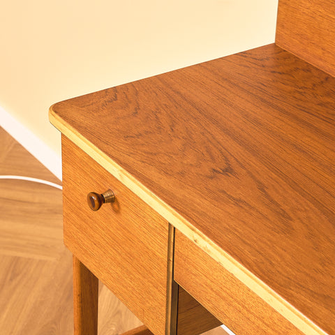 Swedish dressing table / writing desk in teak by AB Nybrofabriken, Fröseke