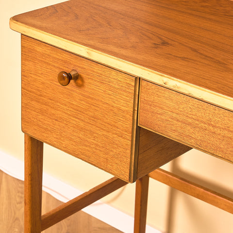 Swedish dressing table / writing desk in teak by AB Nybrofabriken, Fröseke
