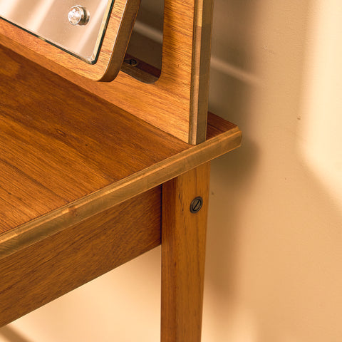 Swedish dressing table / writing desk in teak by AB Nybrofabriken, Fröseke