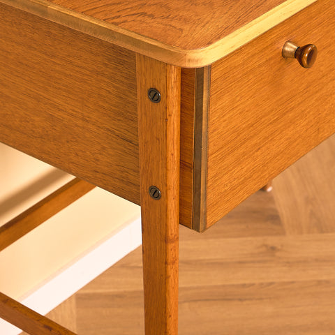 Swedish dressing table / writing desk in teak by AB Nybrofabriken, Fröseke