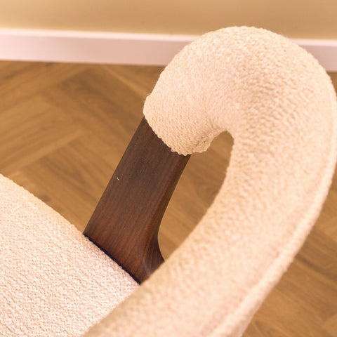 Danish dining chairs in walnut 'Sonja Chair' by Johannes Andersen for Vamo