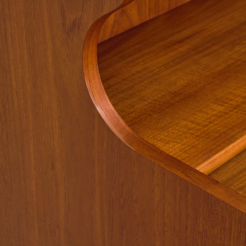 Danish secretary in teak by Erik Petersen for E.P. Møbler