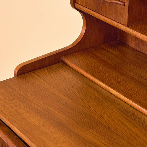 Danish secretary in teak by Erik Petersen for E.P. Møbler