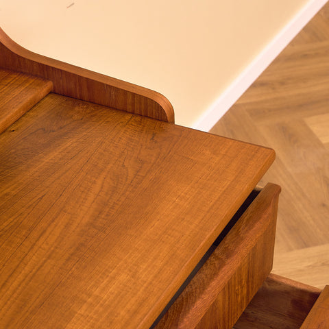 Danish secretary in teak by Erik Petersen for E.P. Møbler