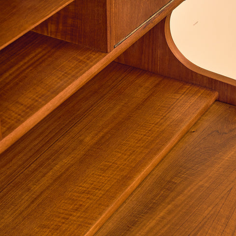 Danish secretary in teak by Erik Petersen for E.P. Møbler