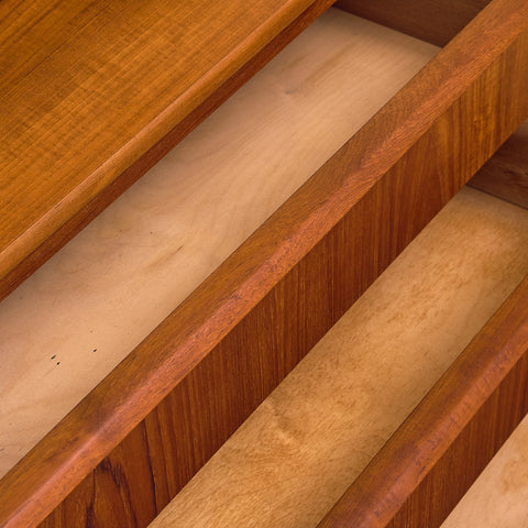 Danish secretary in teak by Erik Petersen for E.P. Møbler