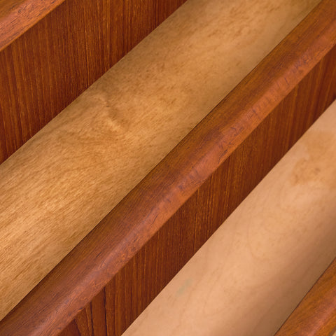 Danish secretary in teak by Erik Petersen for E.P. Møbler