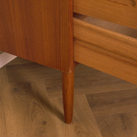 Danish secretary in teak by Erik Petersen for E.P. Møbler