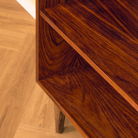 Danish bookshelf in Santos rosewood