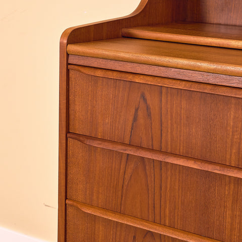 Danish secretary in teak by Erik Petersen for E.P. Møbler