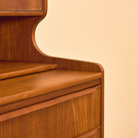 Danish secretary in teak by Erik Petersen for E.P. Møbler