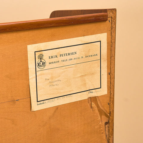 Danish secretary in teak by Erik Petersen for E.P. Møbler