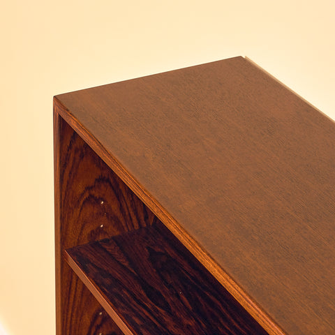 Danish bookshelf in Santos rosewood