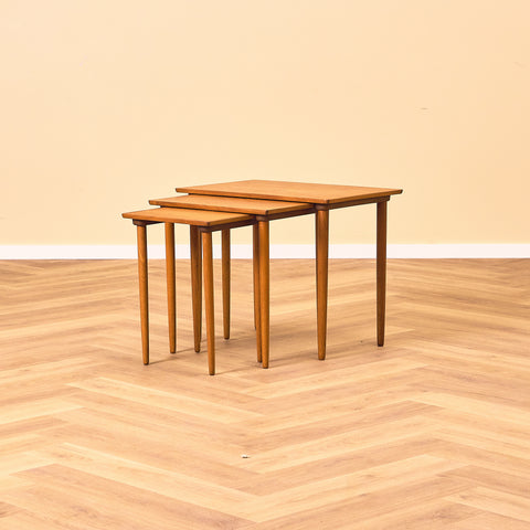 Swedish set of nest of tables in teak