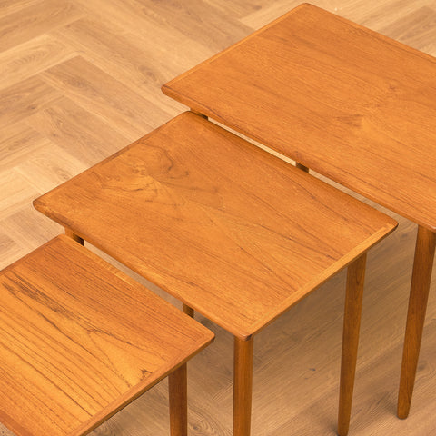 Swedish set of nest of tables in teak