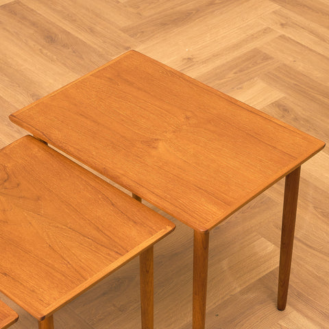 Swedish set of nest of tables in teak