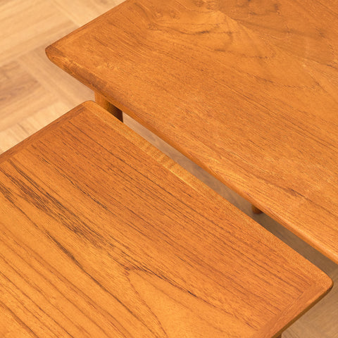 Swedish set of nest of tables in teak