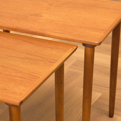 Swedish set of nest of tables in teak