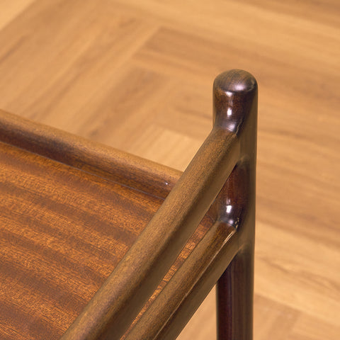 Danish serving trolley in mahogany, model '308' by Henning Korch for CFC Silkeborg