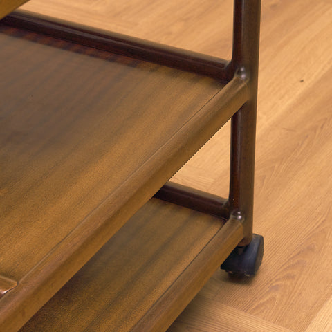 Danish serving trolley in mahogany, model '308' by Henning Korch for CFC Silkeborg