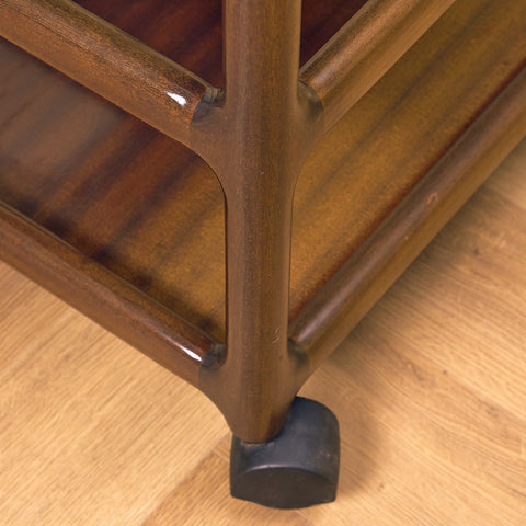 Danish serving trolley in mahogany, model '308' by Henning Korch for CFC Silkeborg