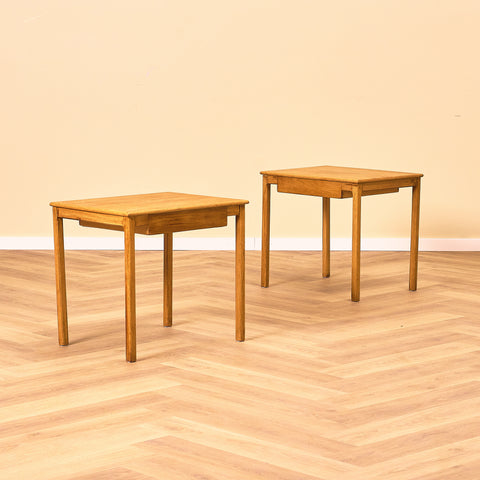Swedish bedside tables in oak
