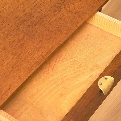 Danish bedside table in teak