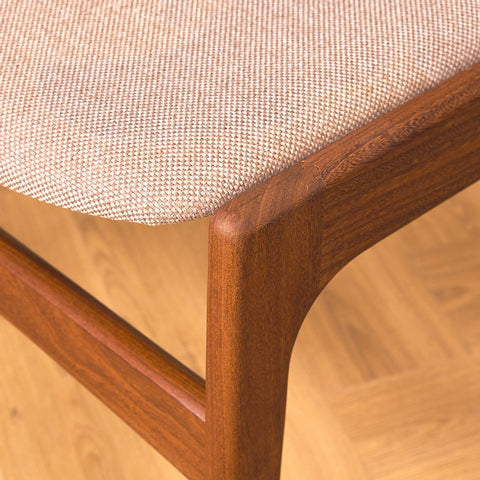Danish dining chairs in walnut by Erik Buch for Anderstrup Møbelfabrik, model 89