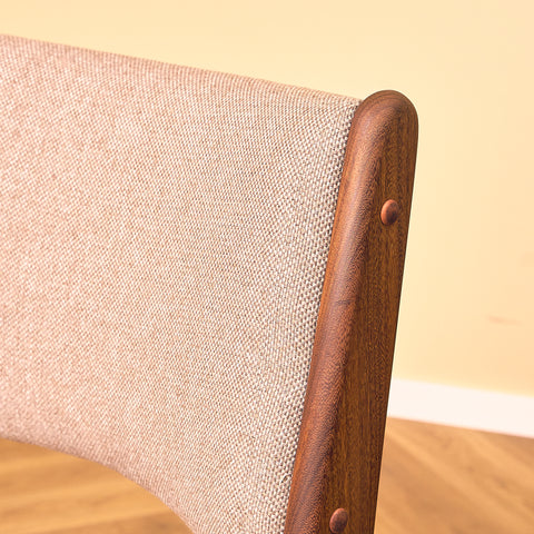 Danish dining chairs in walnut by Erik Buch for Anderstrup Møbelfabrik, model 89