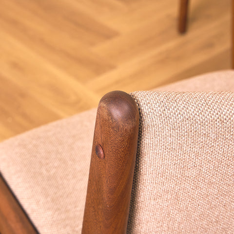 Danish dining chairs in walnut by Erik Buch for Anderstrup Møbelfabrik, model 89