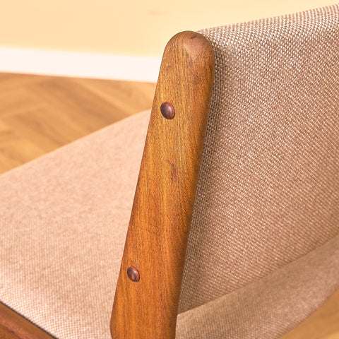 Danish dining chairs in walnut by Erik Buch for Anderstrup Møbelfabrik, model 89