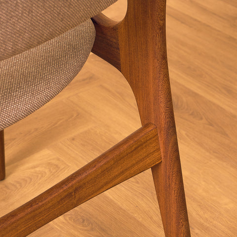 Danish dining chairs in walnut by Erik Buch for Anderstrup Møbelfabrik, model 89