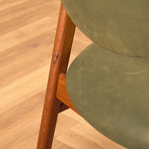 Danish dining armchairs in teak by Erik Kirkegaard for Høng Stolefabrik