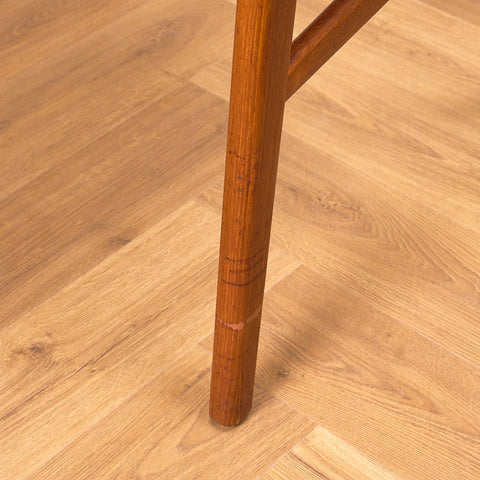 Danish dining armchairs in teak by Erik Kirkegaard for Høng Stolefabrik