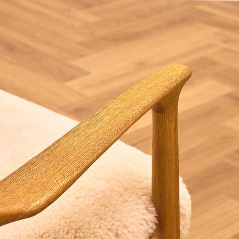 Swedish armchair in oak, model 'Domus' by Inge Andersson for Bröderna Andersson