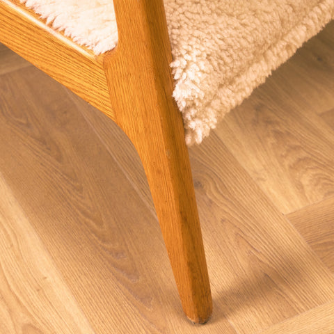 Swedish armchair in oak, model 'Domus' by Inge Andersson for Bröderna Andersson