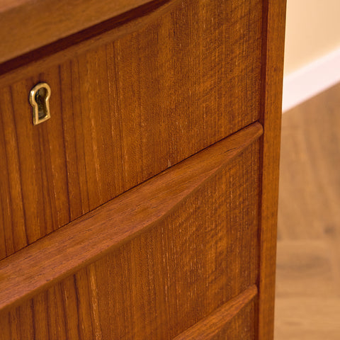 Danish writing desk in teak and beech