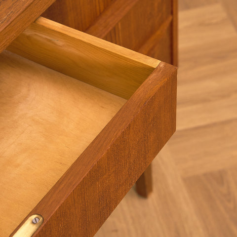 Danish writing desk in teak and beech