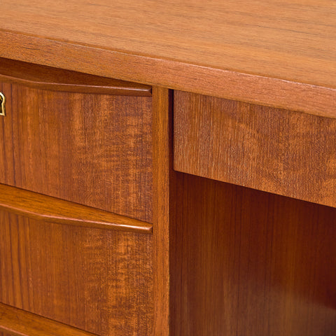 Danish writing desk in teak and beech