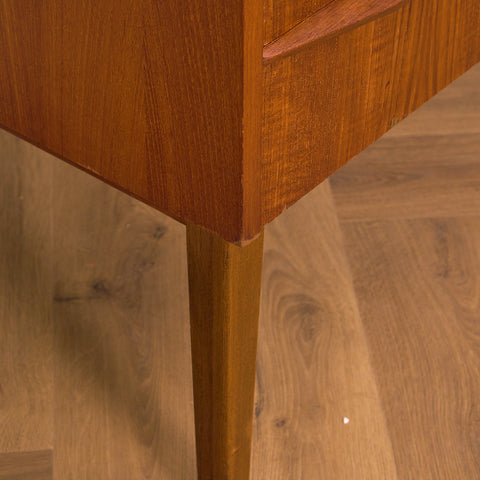 Danish writing desk in teak and beech