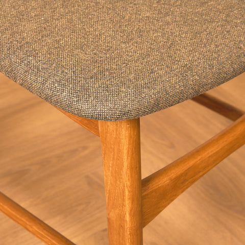 Danish set of 6 dining chairs in teak and oak