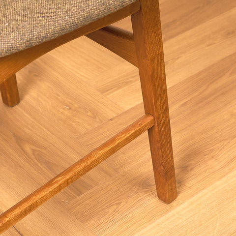 Danish set of 6 dining chairs in teak and oak