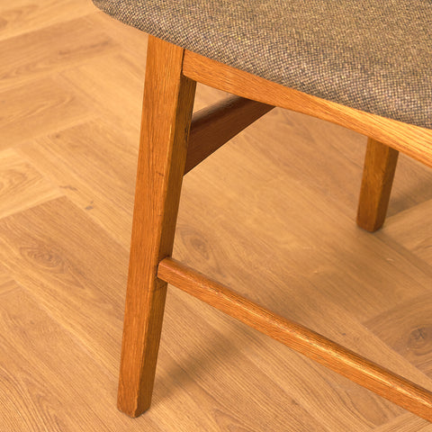 Danish set of 6 dining chairs in teak and oak