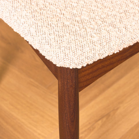 Danish set of 6 dining chairs in solid walnut