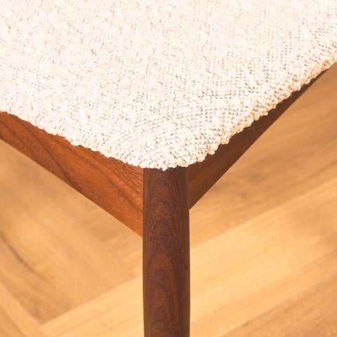 Danish set of 6 dining chairs in solid walnut