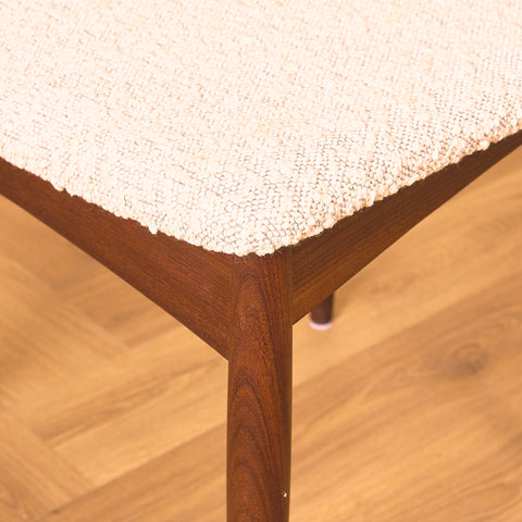 Danish set of 6 dining chairs in solid walnut