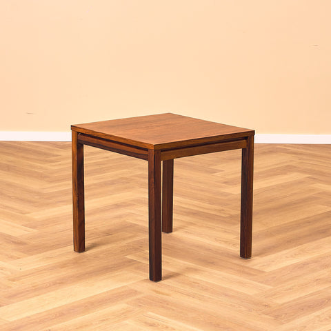 Danish side table in Santos rosewood
